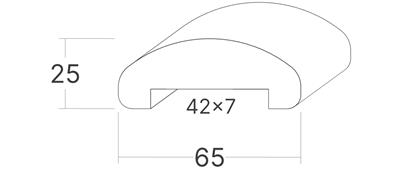 Profilové madlo HL65