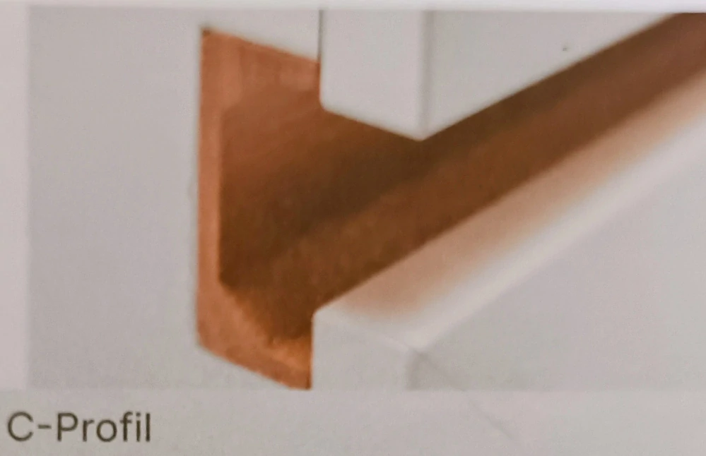 Dřevěná úchytková lišta C-profil (C6323) Dub masiv